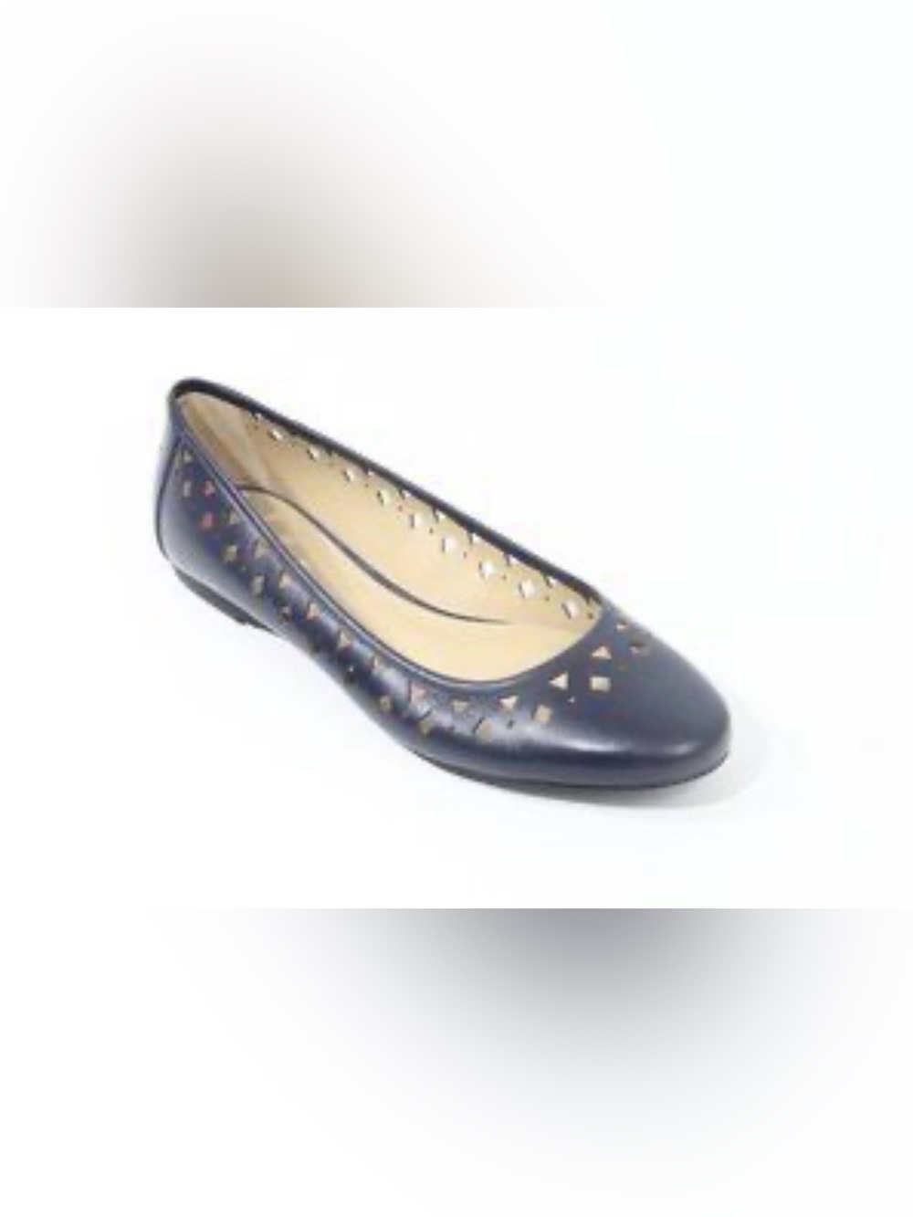 MICHAEL Michael Kors Navy Laser-Cut Ballet Flat